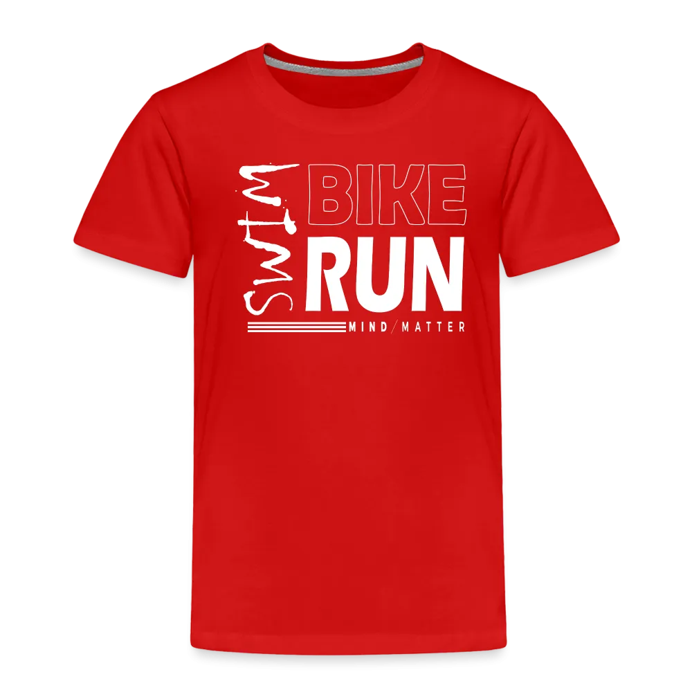Swim-Bike-Run- Toddler Premium T-Shirt