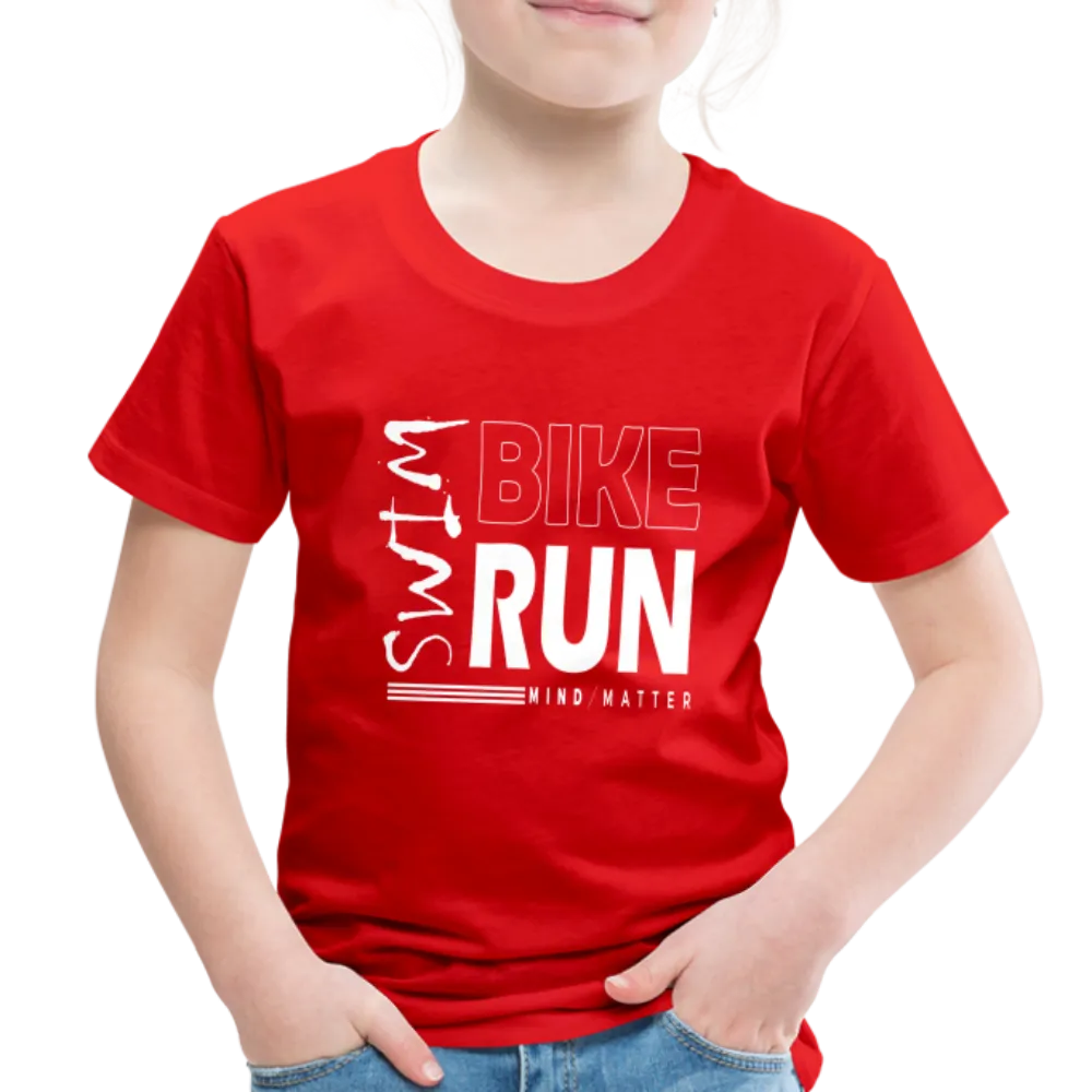 Swim-Bike-Run- Toddler Premium T-Shirt