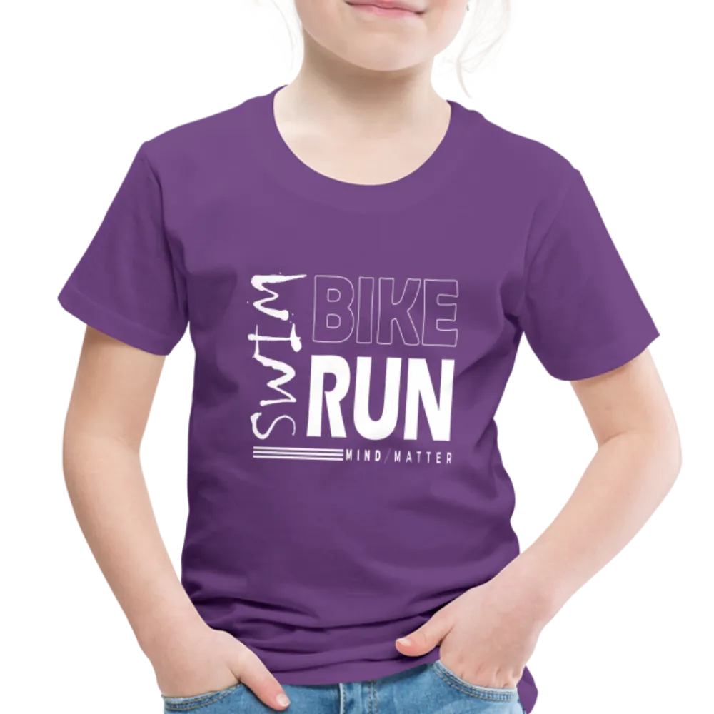 Swim-Bike-Run- Toddler Premium T-Shirt