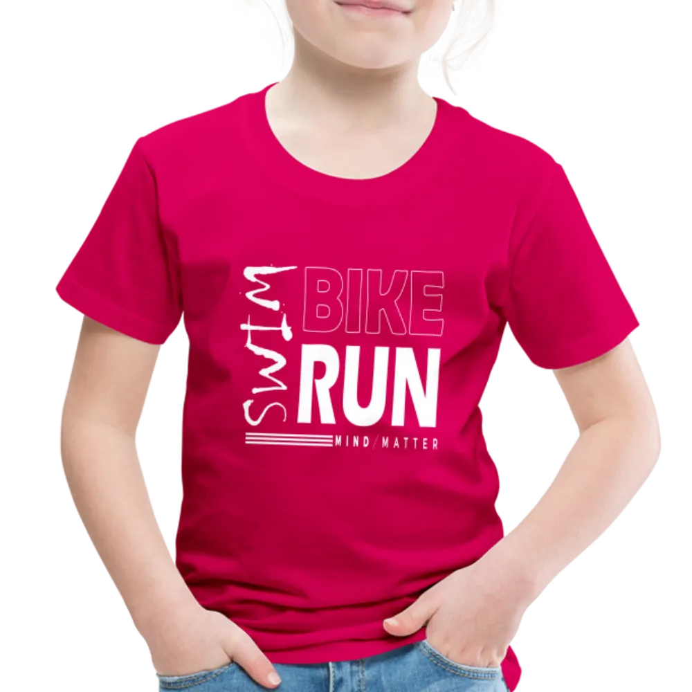 Swim-Bike-Run- Toddler Premium T-Shirt