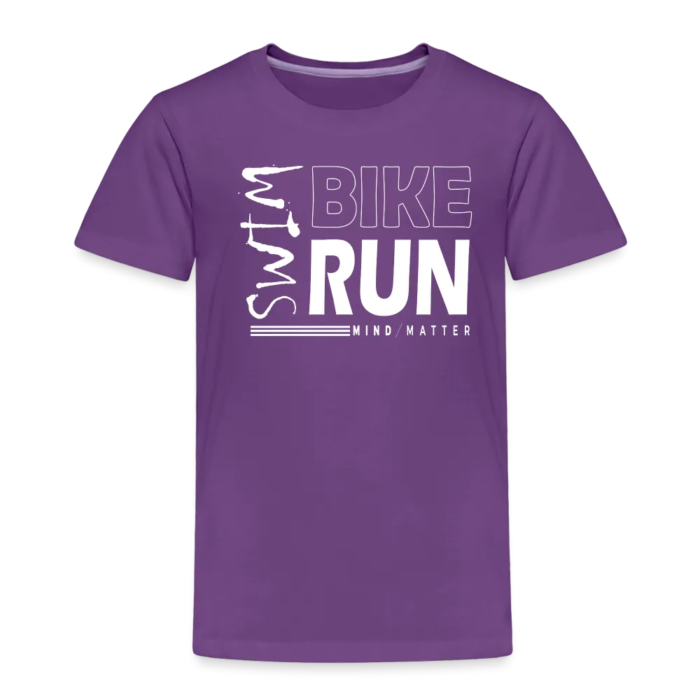 Swim-Bike-Run- Toddler Premium T-Shirt