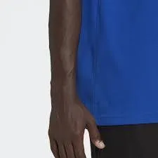 T-SHIRT ADIDAS UOMO MAGLIA TRAINING FITNESS SPORT BLU