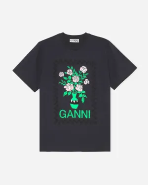 T-shirt Flowers Dark - Phantom