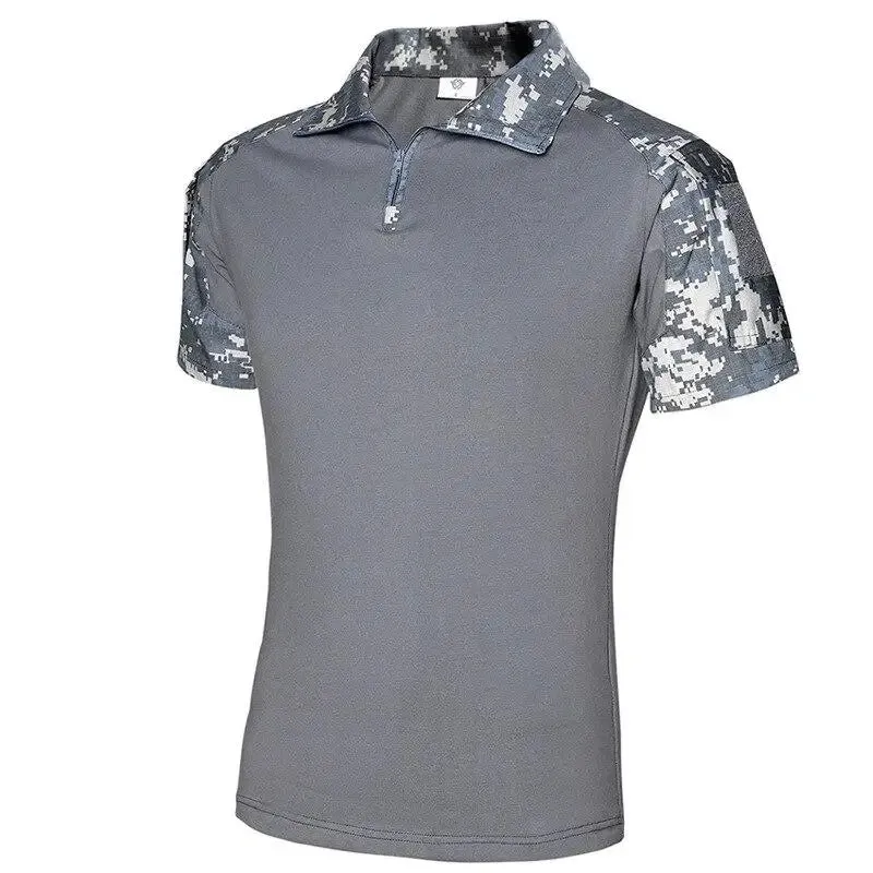 T-SHIRT MILITAIRE AVEC FERMETURE ÉCLAIR