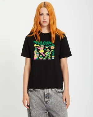 T-shirt Radical Daze Up - BLACK