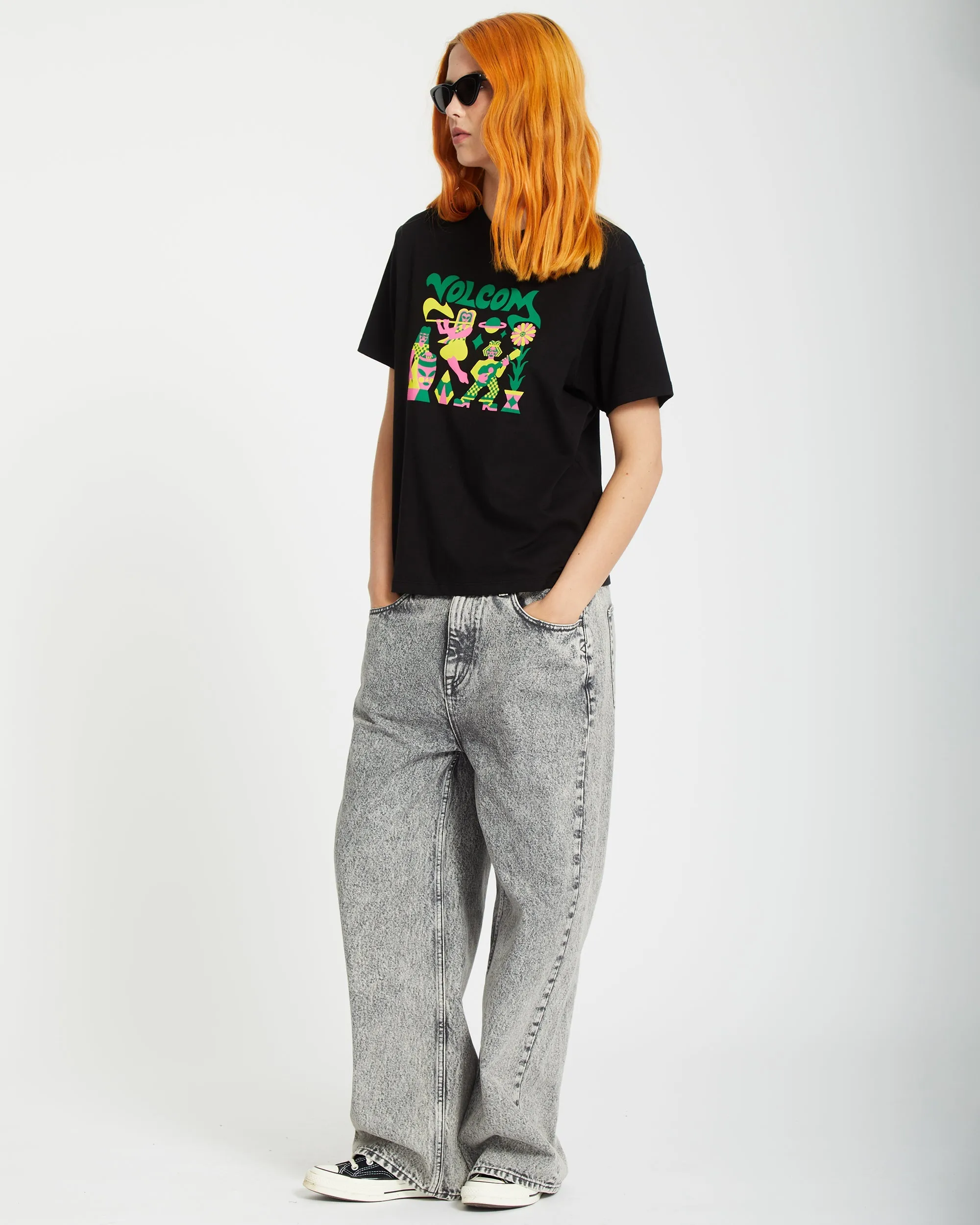 T-shirt Radical Daze Up - BLACK