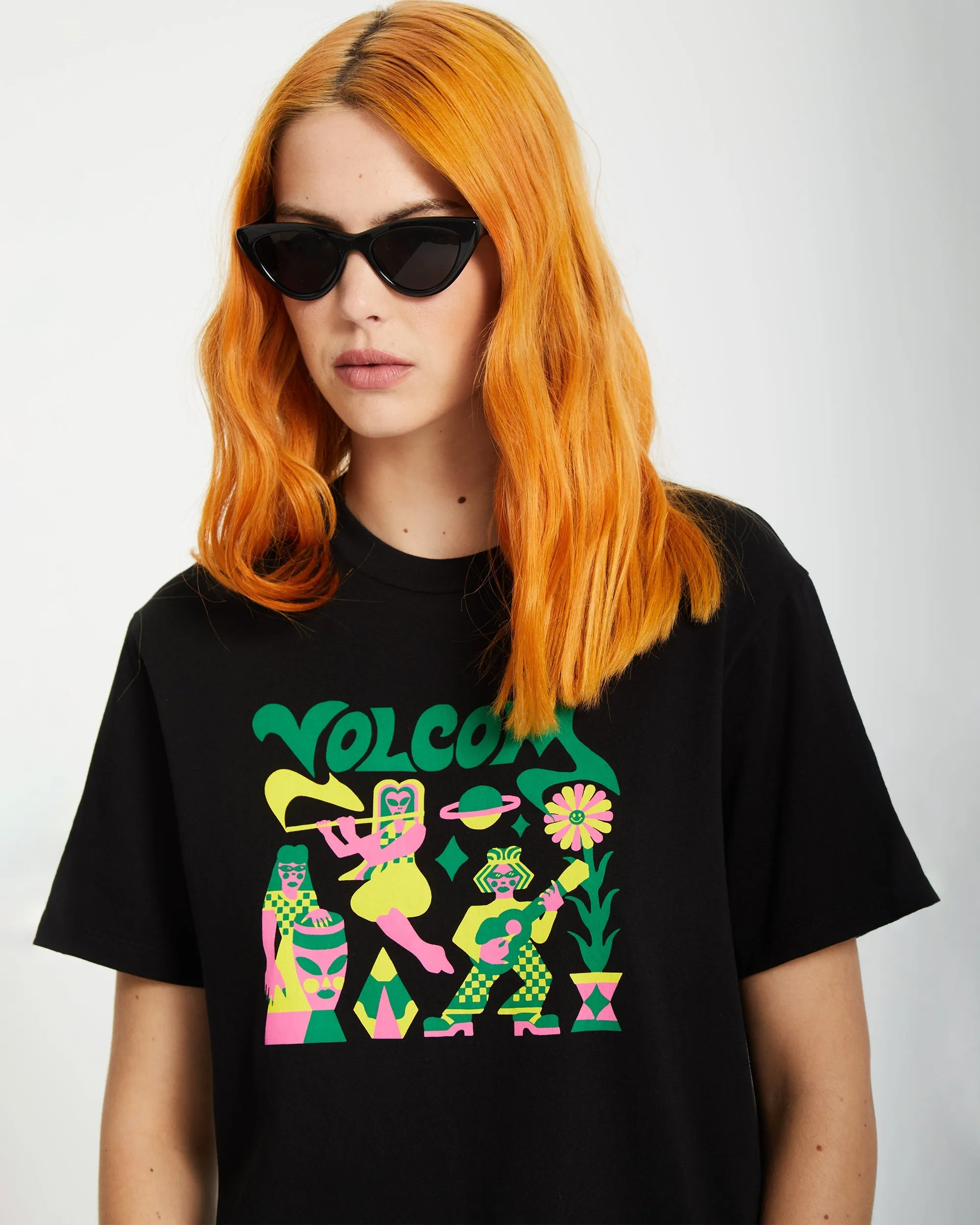 T-shirt Radical Daze Up - BLACK