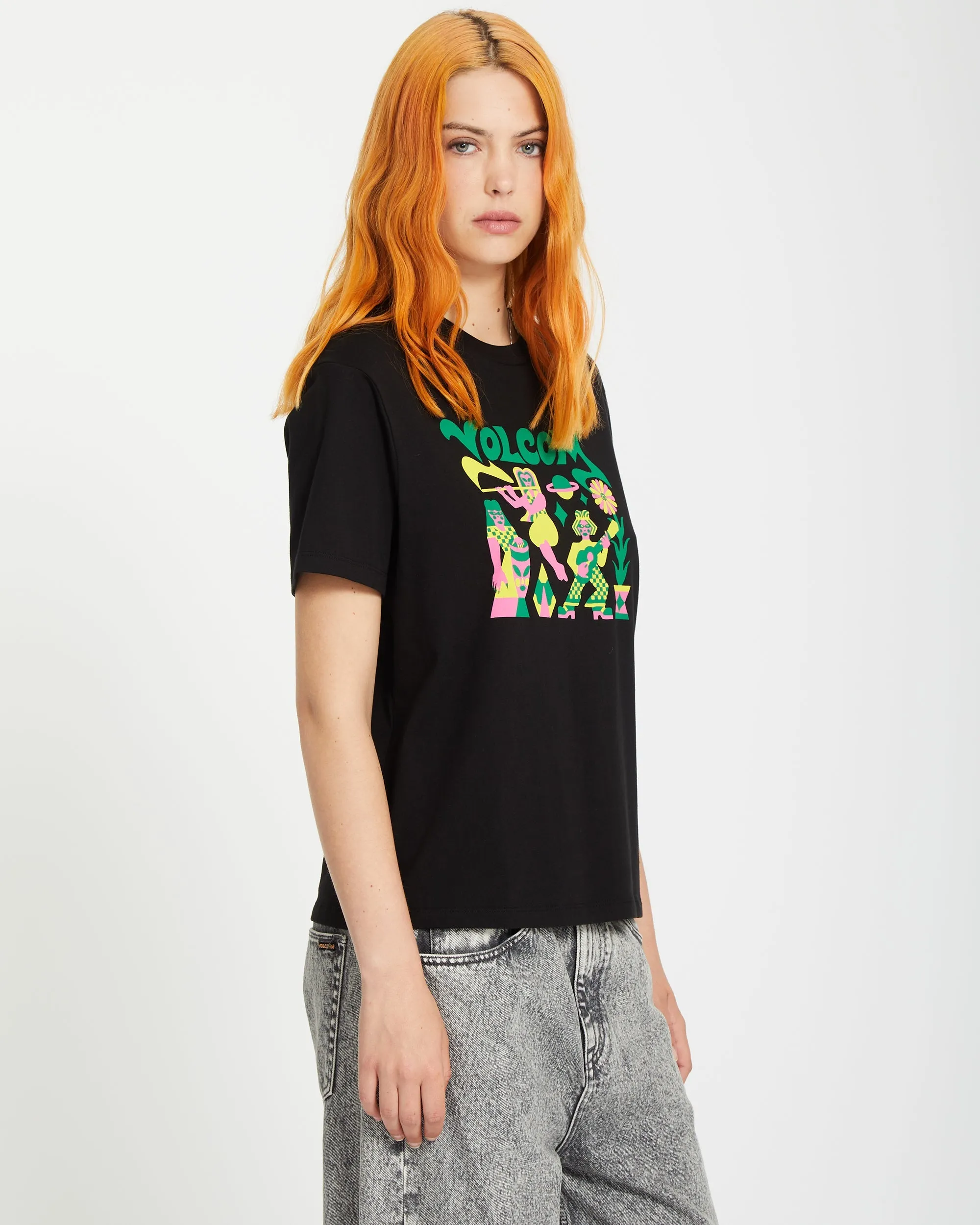 T-shirt Radical Daze Up - BLACK