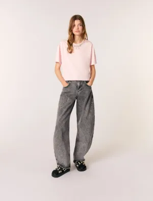 T-shirt with jewellery neck