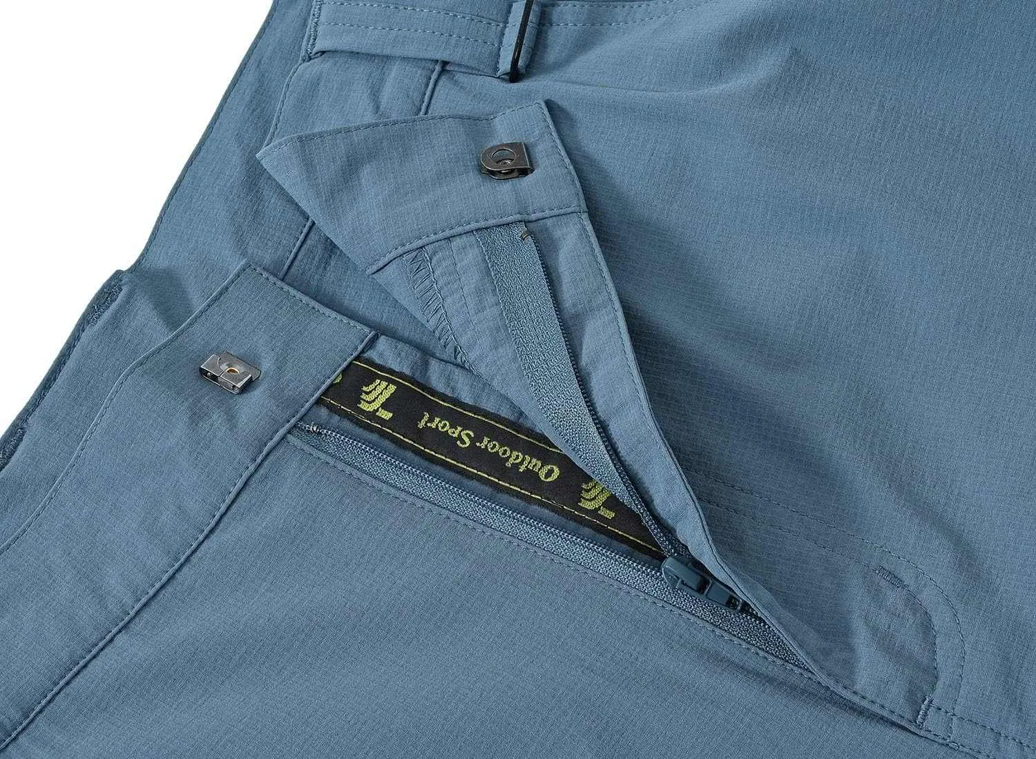 TBMPOY Men's Lightweight Hiking Pants with Belt 5 Zip Pocketsj