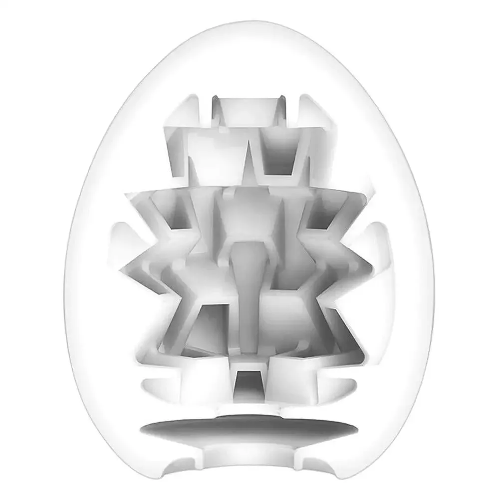 Tenga Boxy Silicone Clear Egg Masturbator