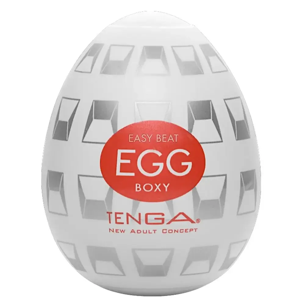 Tenga Boxy Silicone Clear Egg Masturbator