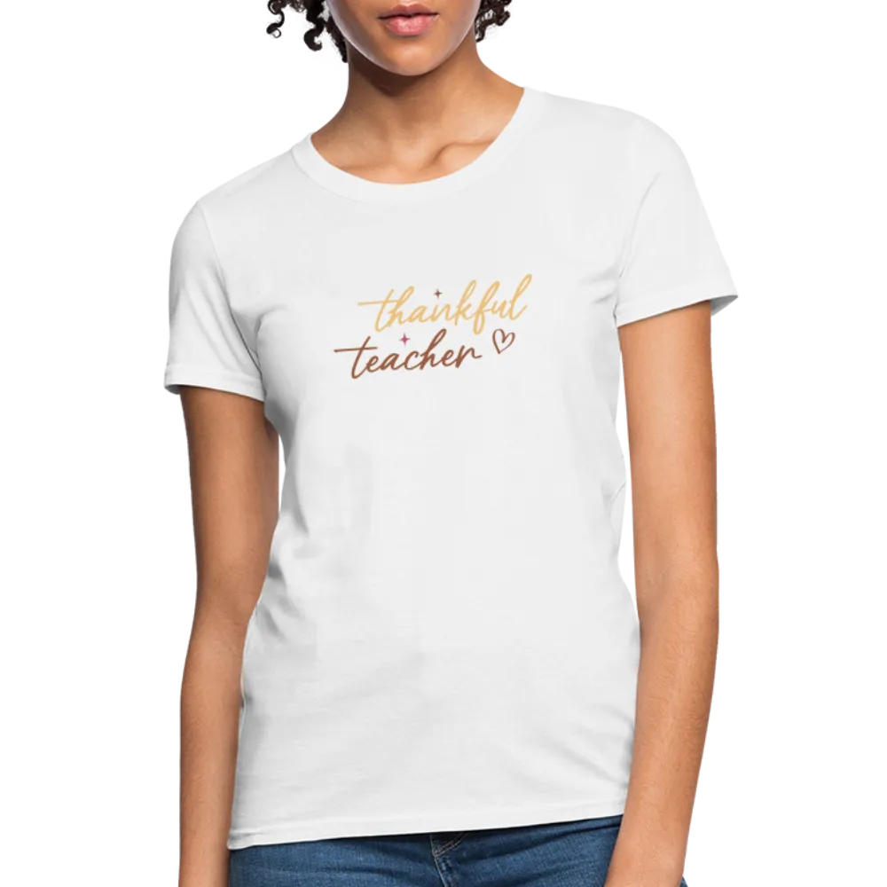 “Thankful Teacher”-Women's T-Shirt