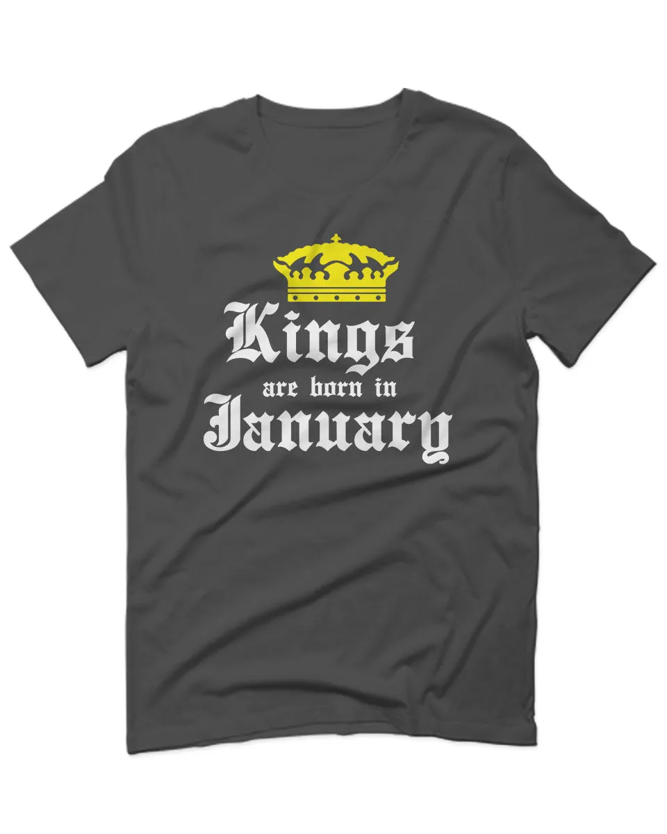 The Best Birthday Gift Kings are Born in January For men T Shirt
