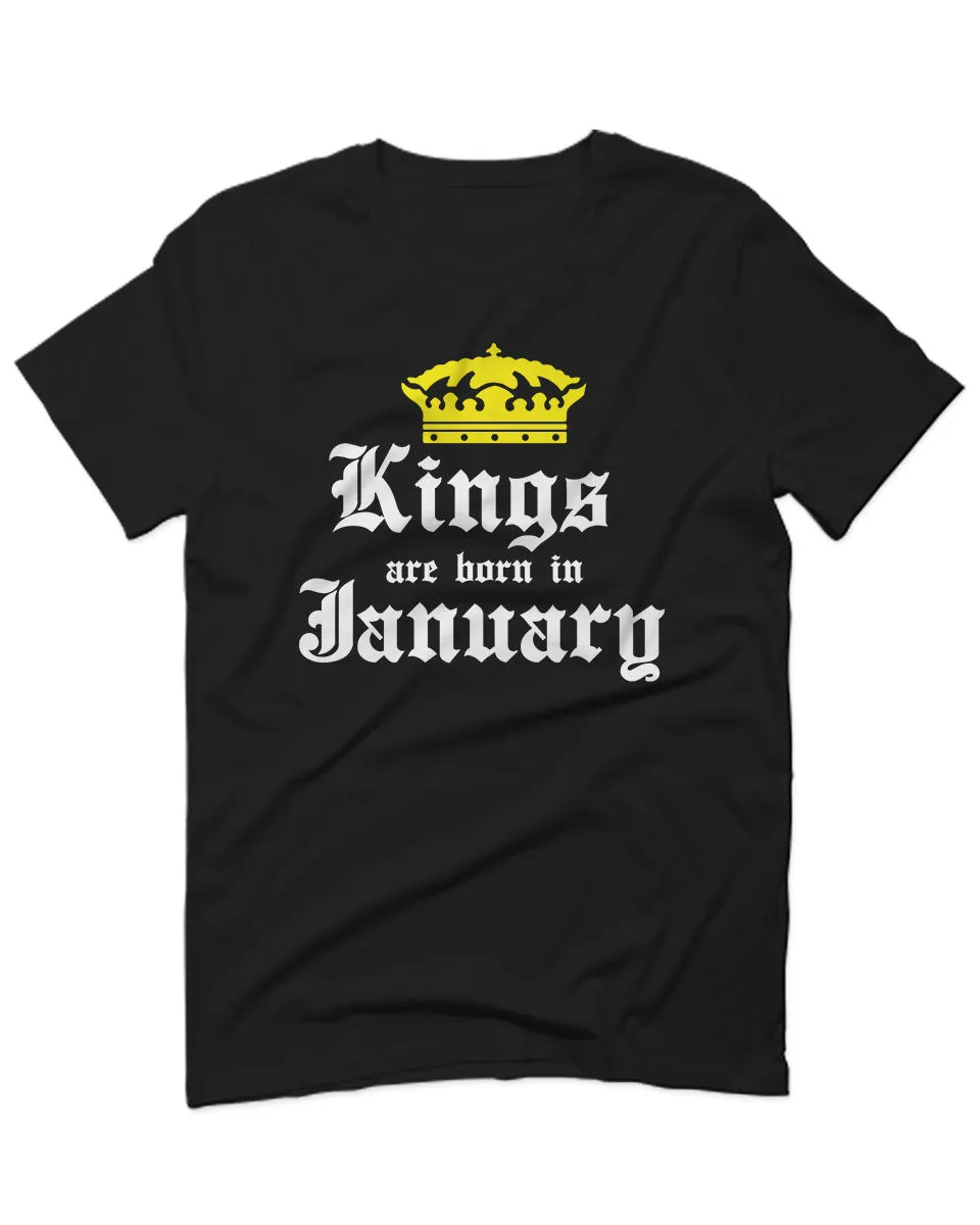 The Best Birthday Gift Kings are Born in January For men T Shirt