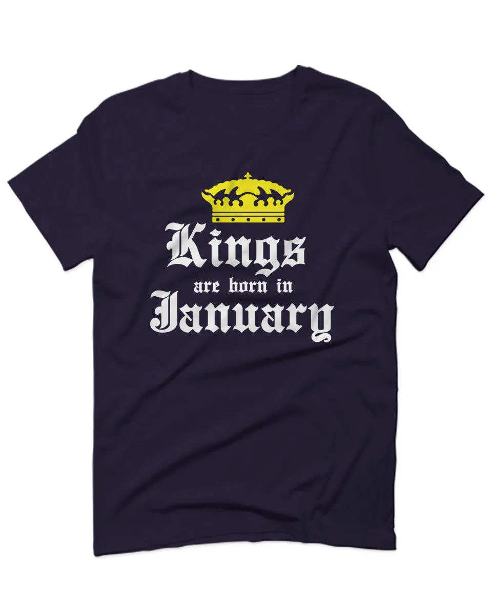 The Best Birthday Gift Kings are Born in January For men T Shirt