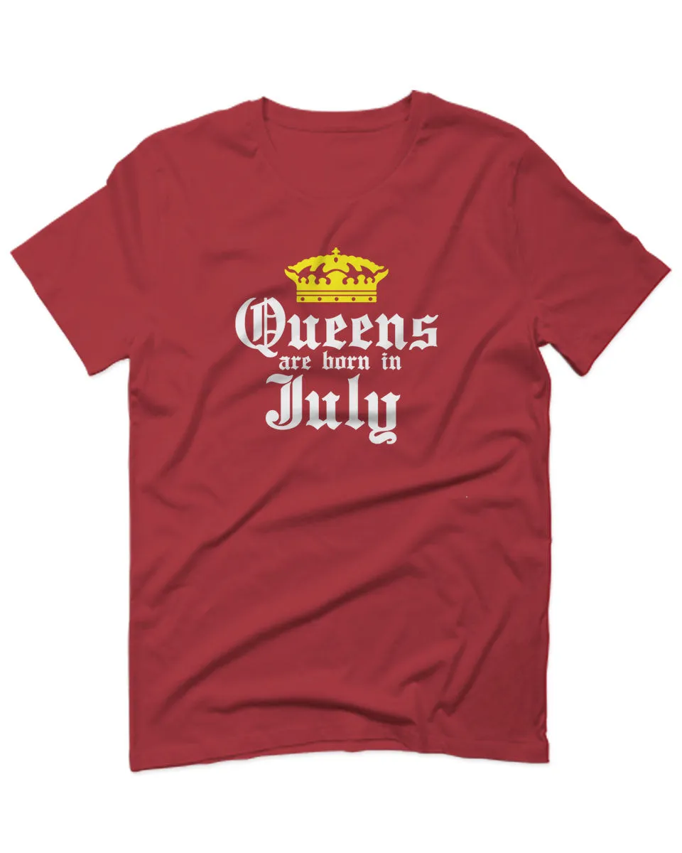 The Best Birthday Gift Queens are Born in July For men T Shirt