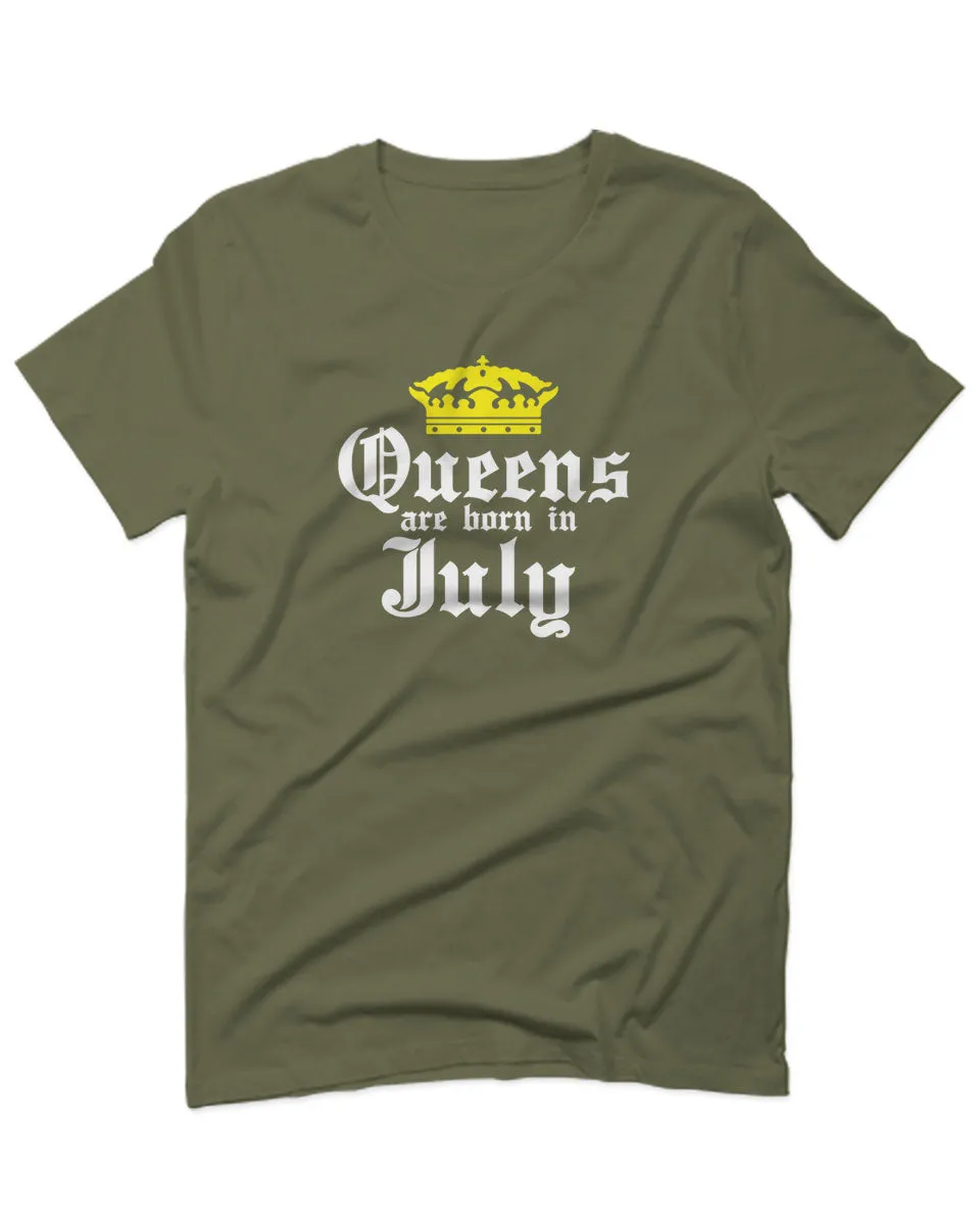 The Best Birthday Gift Queens are Born in July For men T Shirt