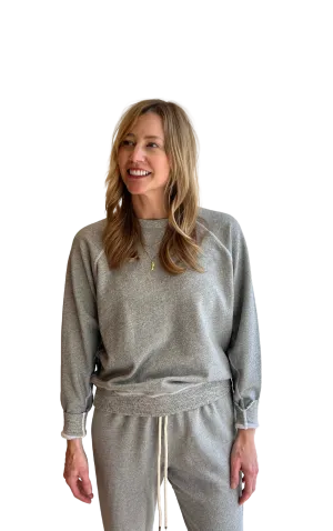 The college sweatshirt in vintage grey