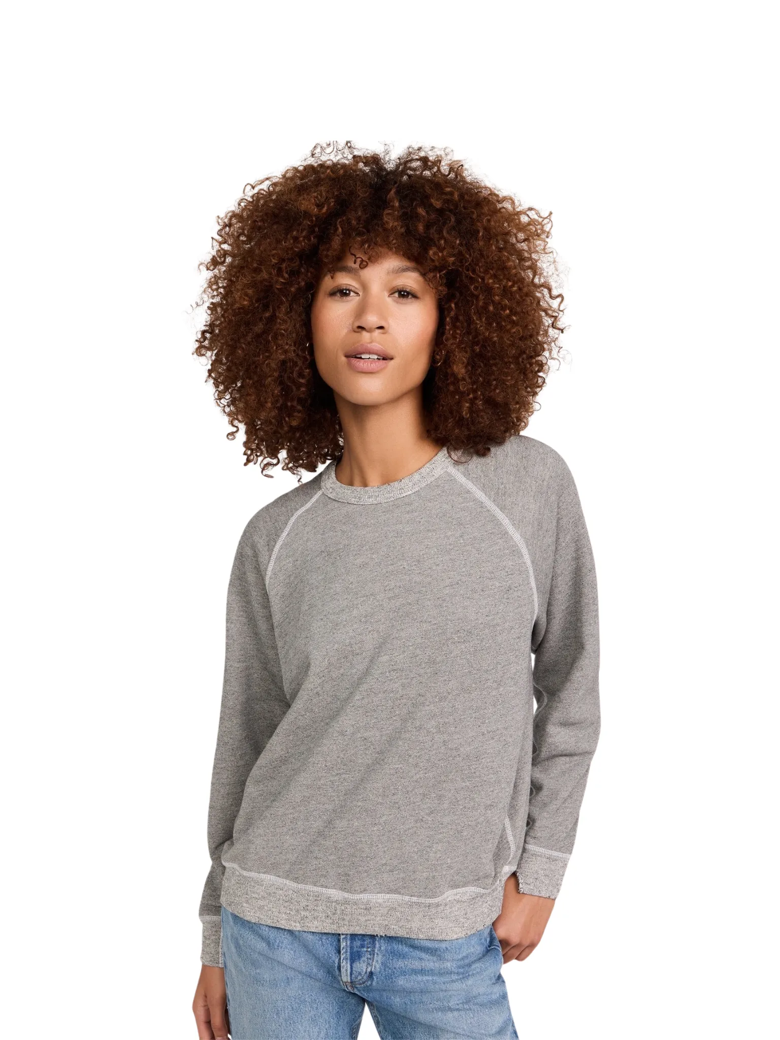 The college sweatshirt in vintage grey