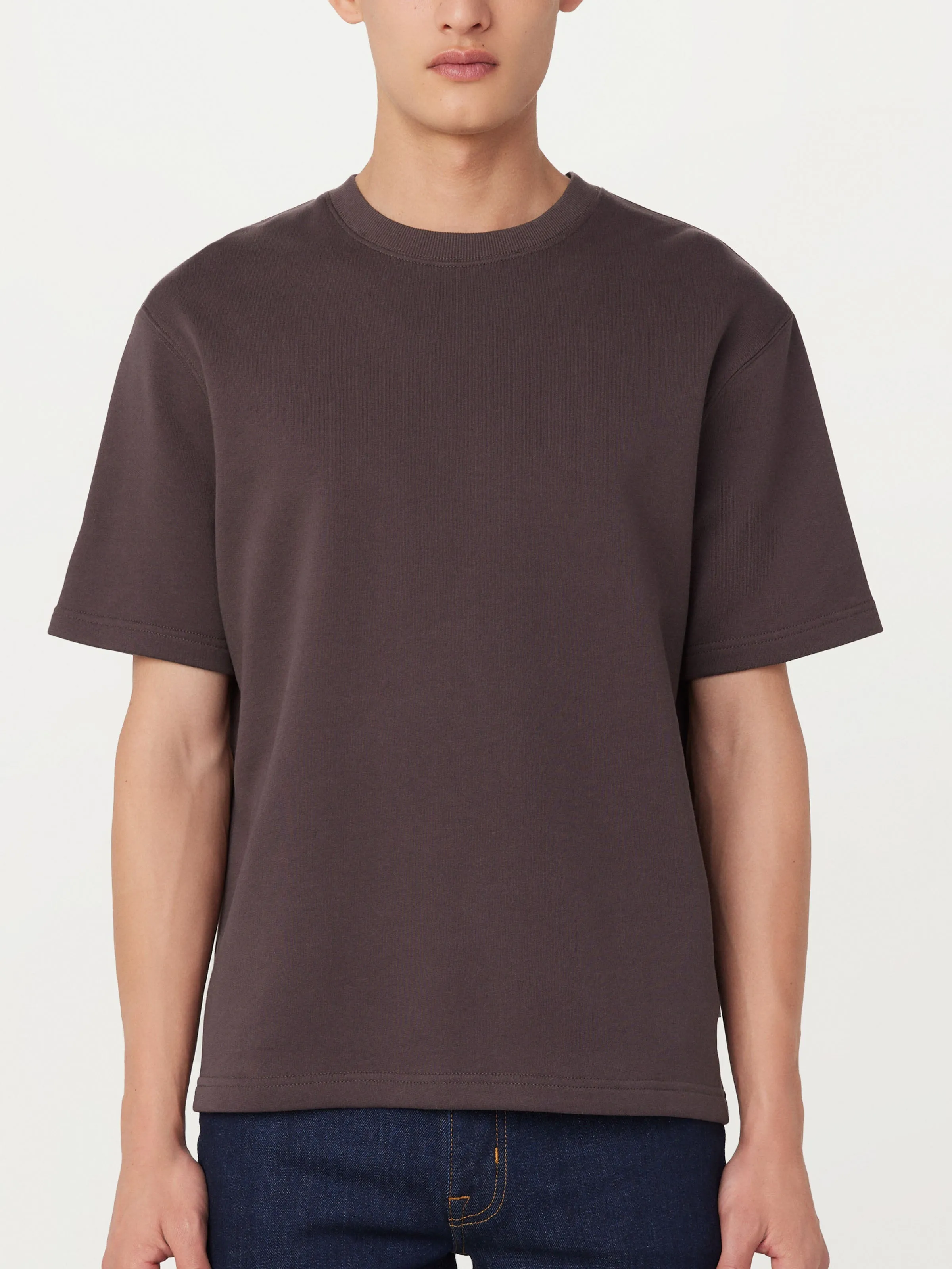 The French Terry T-Shirt in Raisin