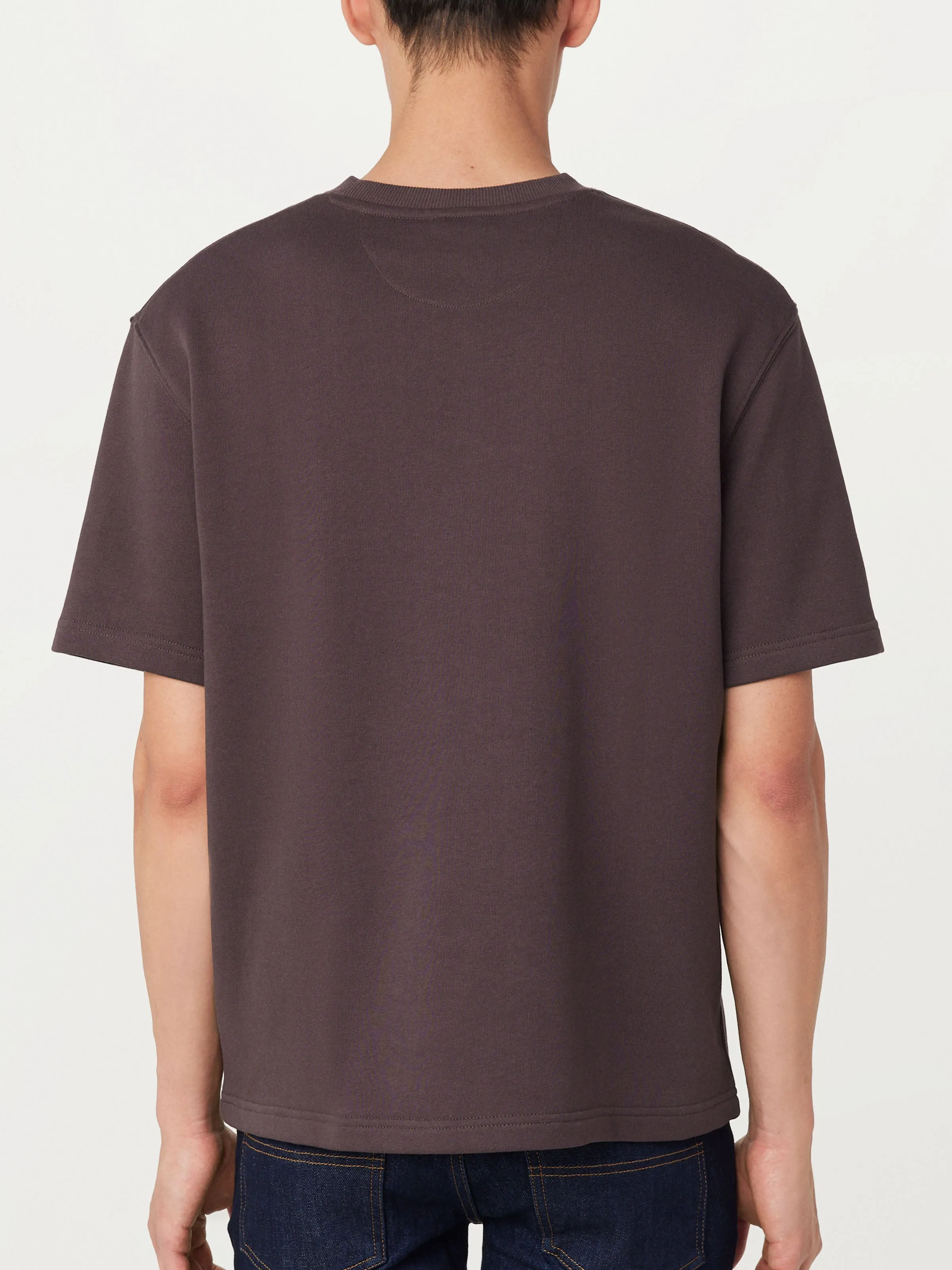 The French Terry T-Shirt in Raisin