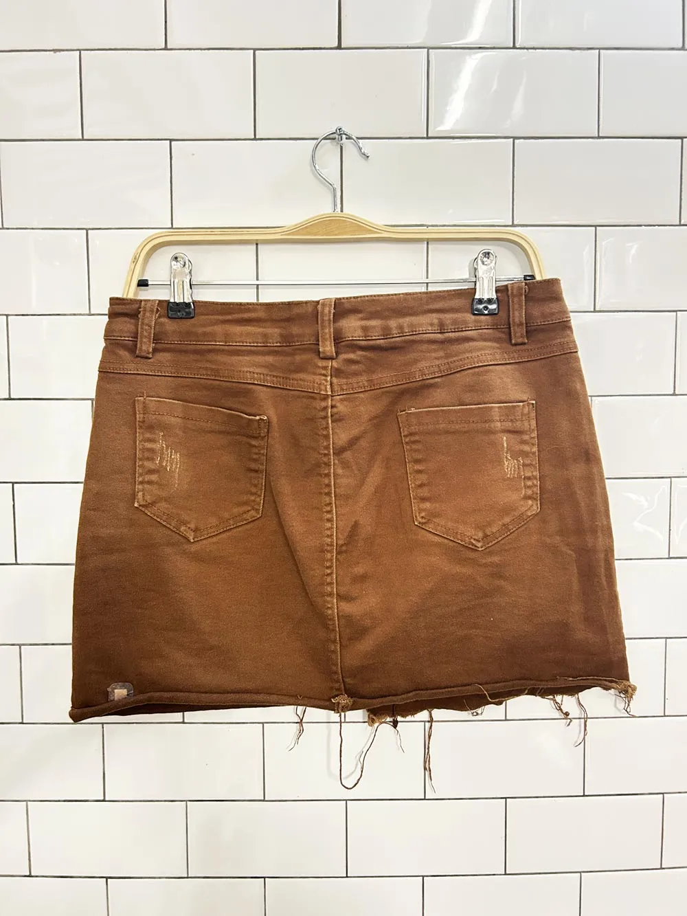 tian lai cun lined mini skirt