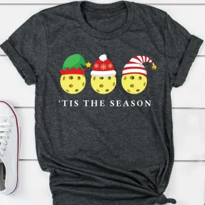 Tis The Season Christmas Pickleball Tee