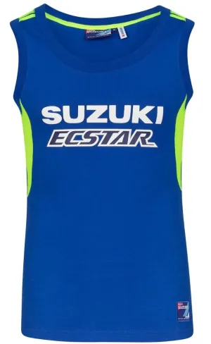 TOP M9V Ladies Vest Suzuki Ecstar MotoGP Team Womens Sponsor Singlet Bike NEW S