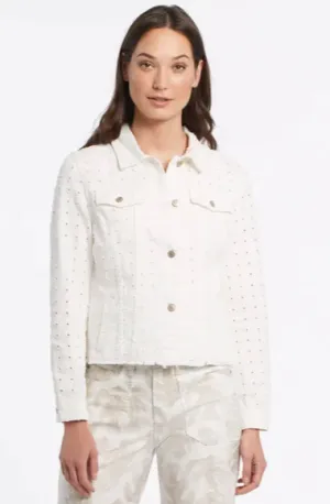 Tribal White Punch Hole Jacket