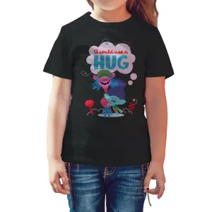 Trolls Use Hug Official Kid's T-Shirt (Black)