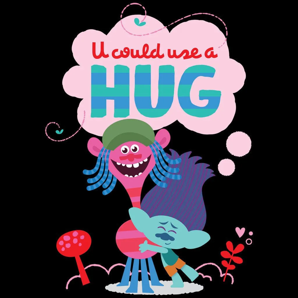 Trolls Use Hug Official Kid's T-Shirt (Black)