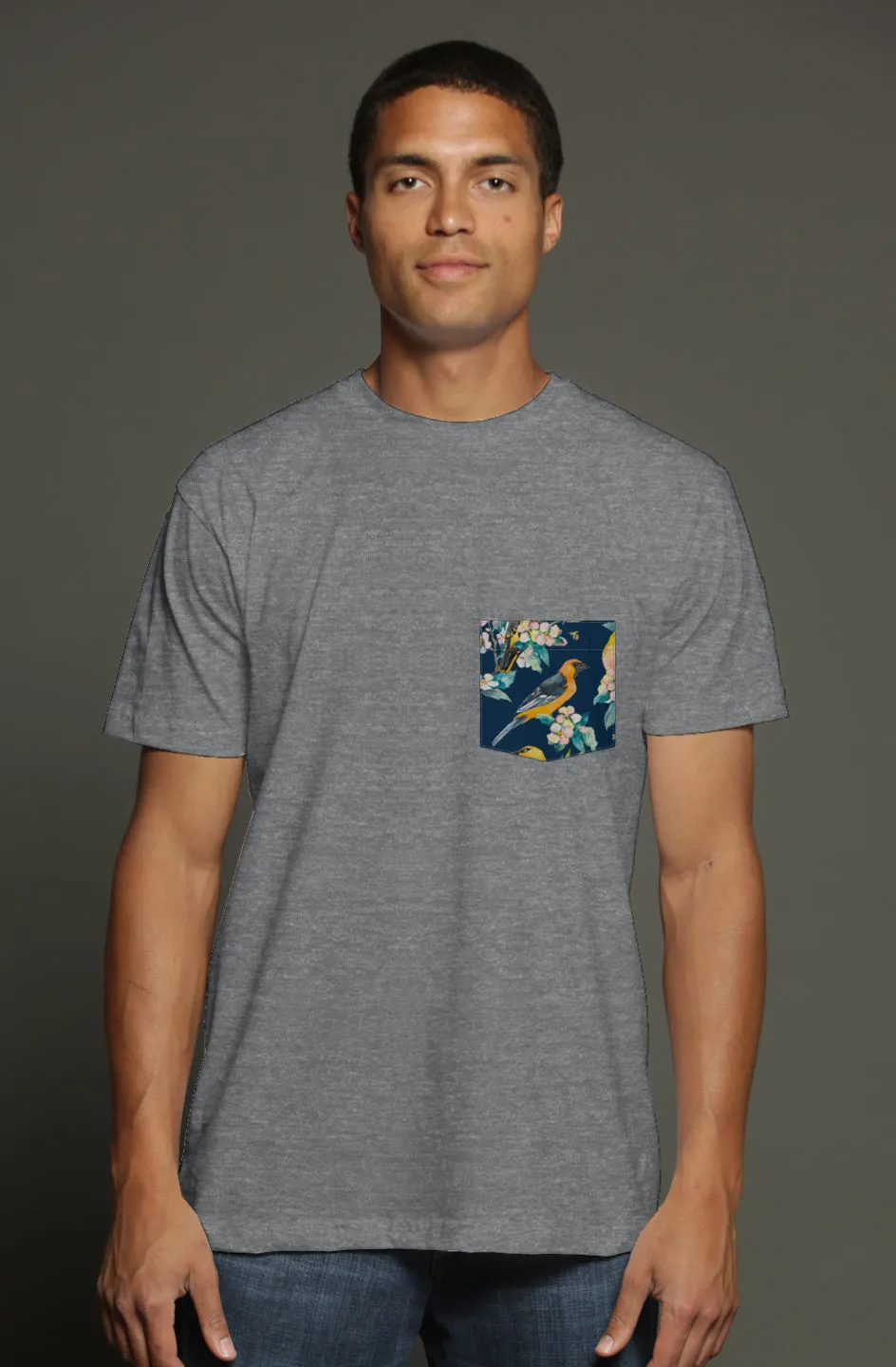 Tropical Oriole Pocket Tee