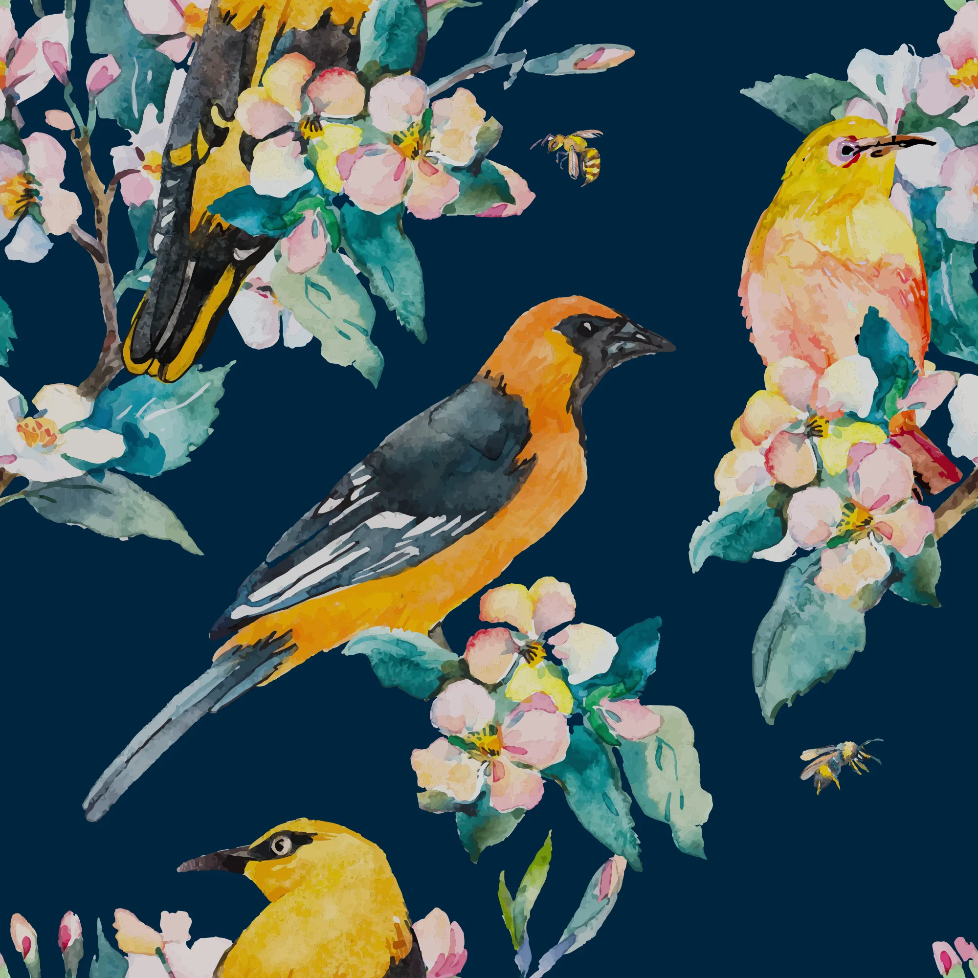 Tropical Oriole Pocket Tee