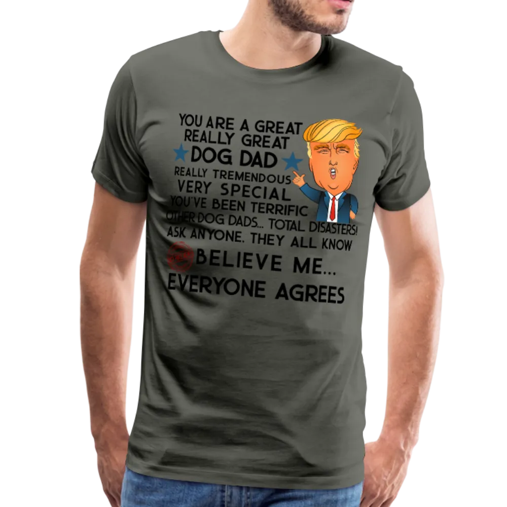 Trump Dog Dad Men's Premium T-Shirt (CK1916)