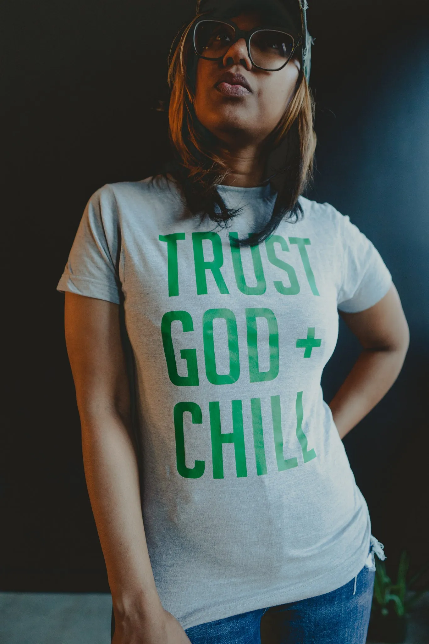 Trust God   Chill Adult Box T-Shirt