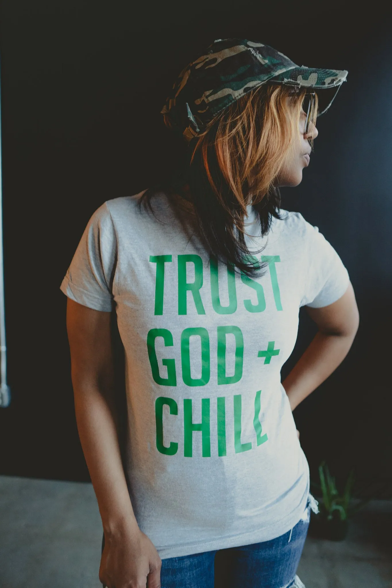 Trust God   Chill Adult Box T-Shirt