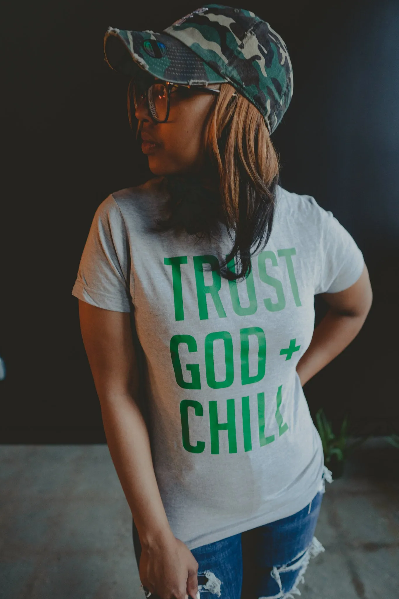 Trust God   Chill Adult Box T-Shirt
