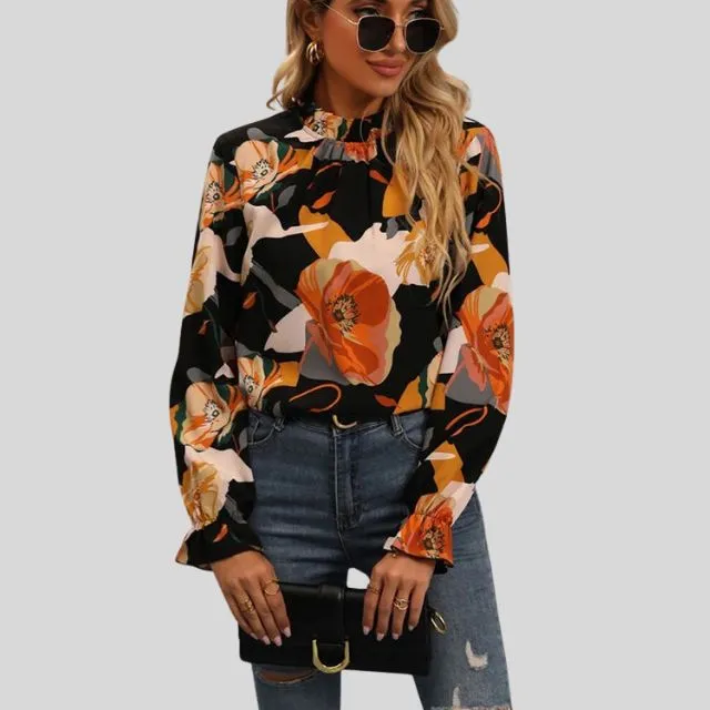 Vanessa | Women's elegant wide sleeve - blouse