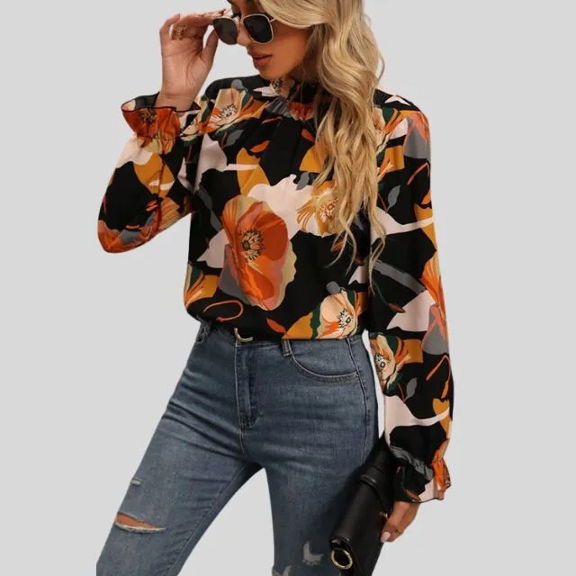 Vanessa | Women's elegant wide sleeve - blouse