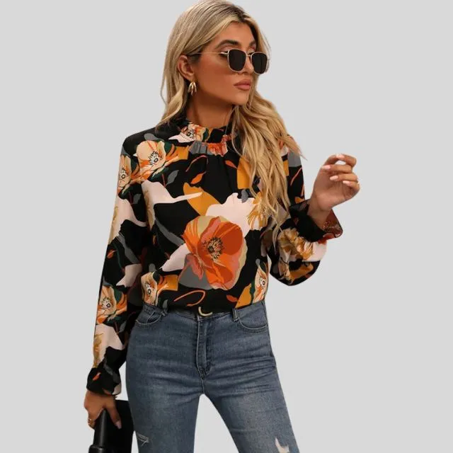 Vanessa | Women's elegant wide sleeve - blouse