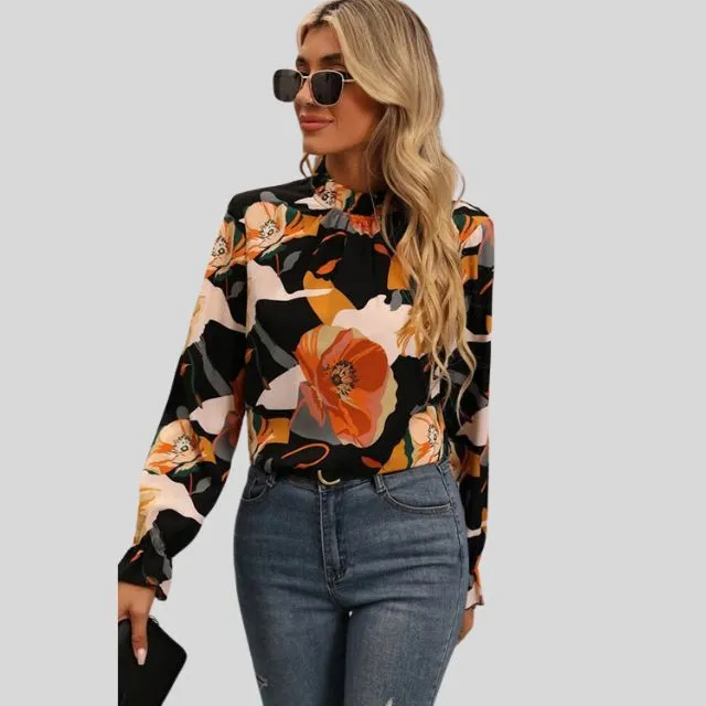 Vanessa | Women's elegant wide sleeve - blouse