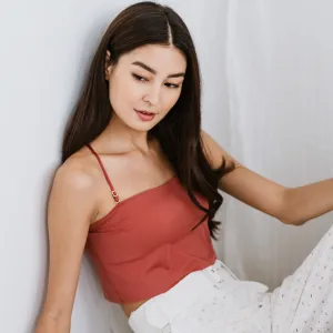 Versatile 3-in-1 Bra Top in Burnt Peach