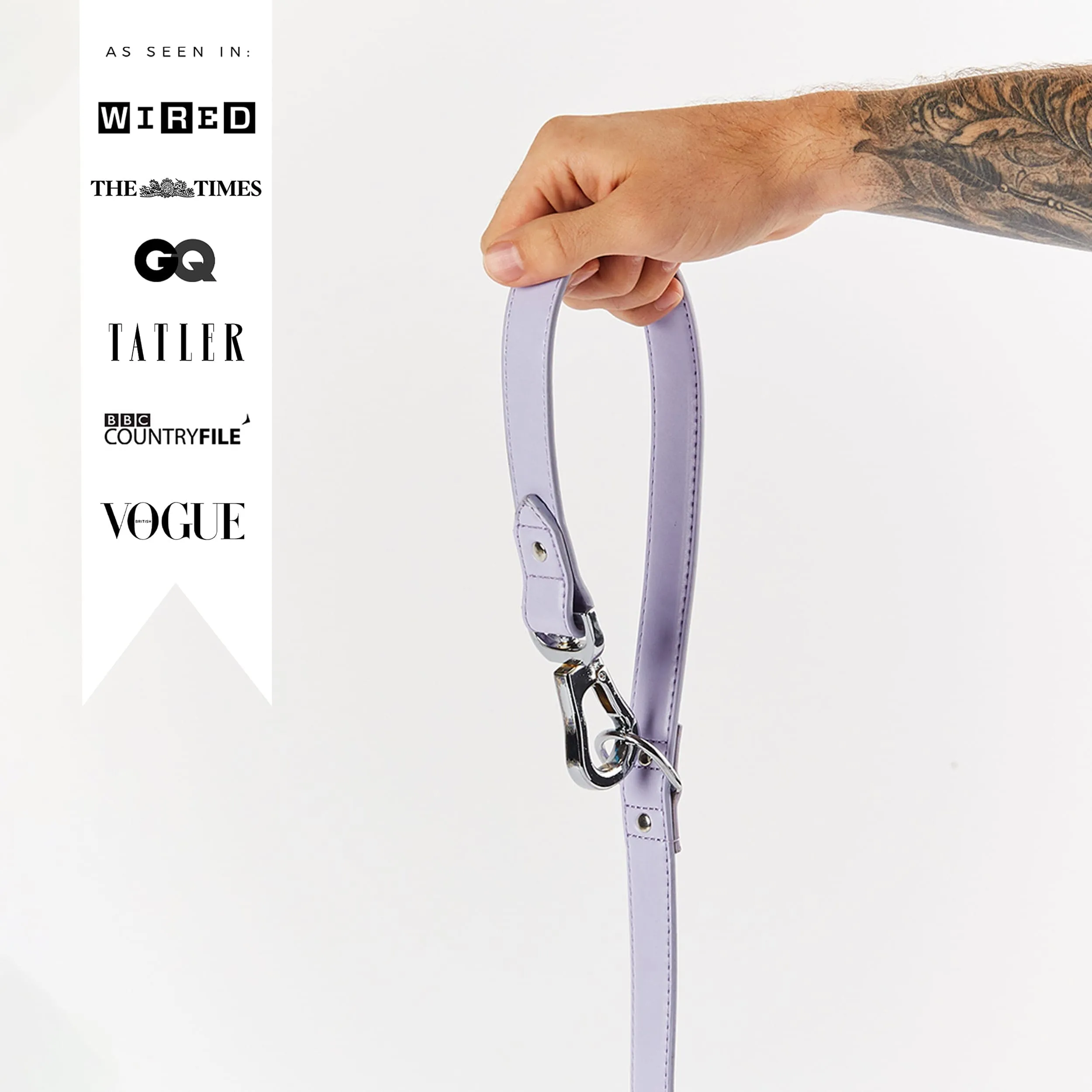 Versatile Vegan Leather Lead | Fresh Lilac