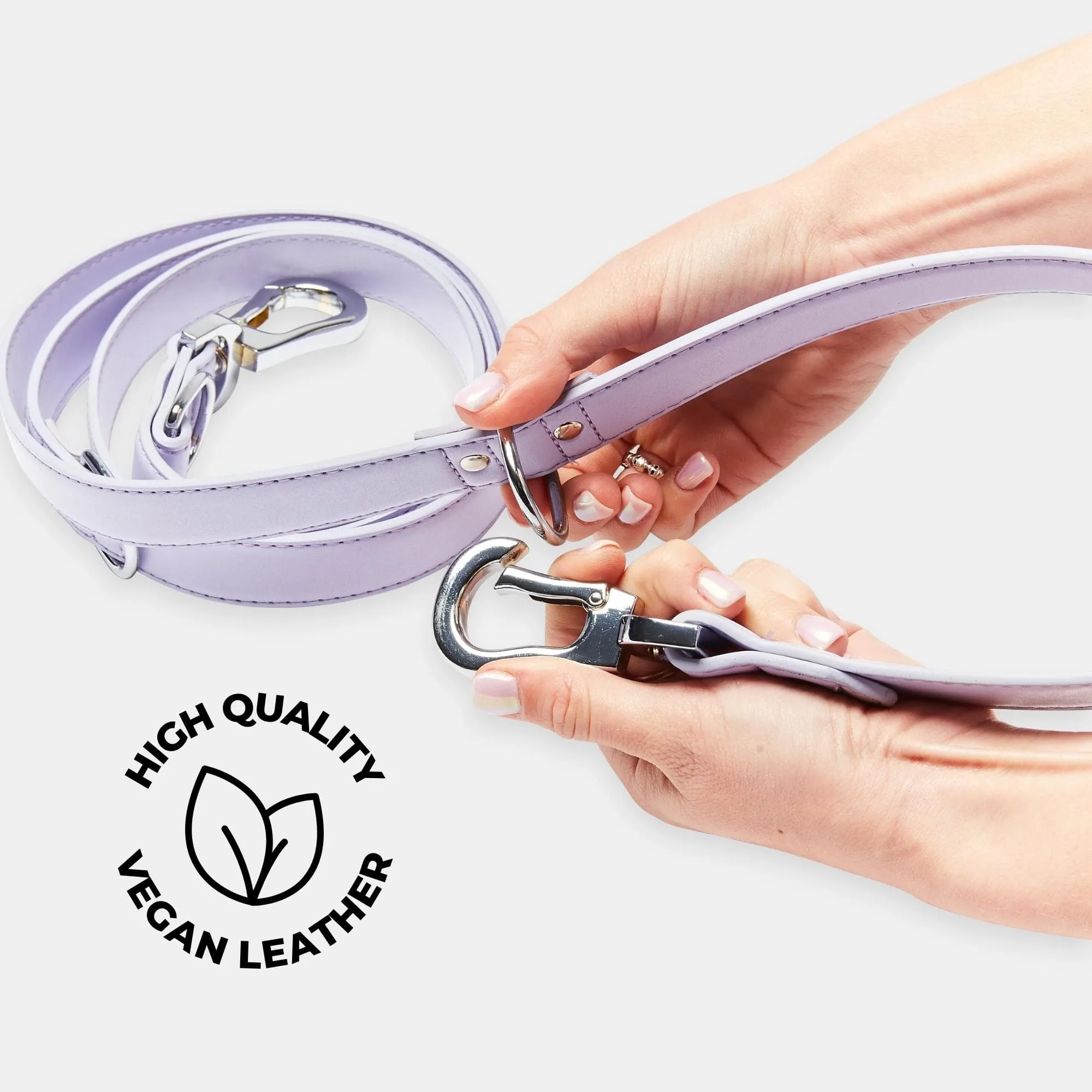Versatile Vegan Leather Lead | Fresh Lilac