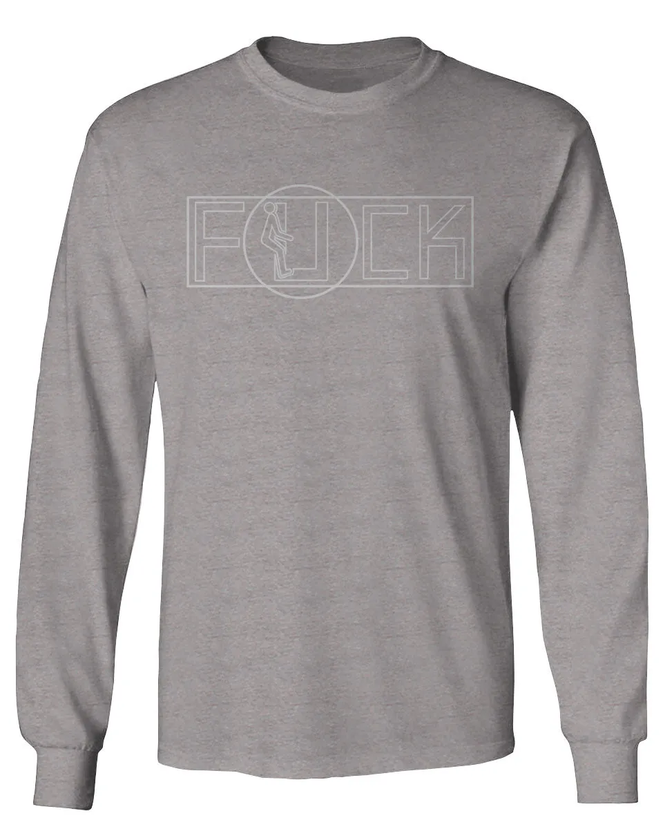 VICES AND VIRTUESS Funny Fuck You Fonts Sarcastic Hilarious tee mens Long sleeve t shirt