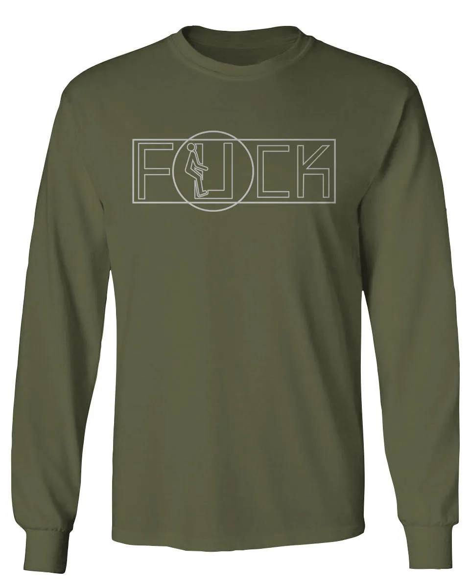 VICES AND VIRTUESS Funny Fuck You Fonts Sarcastic Hilarious tee mens Long sleeve t shirt