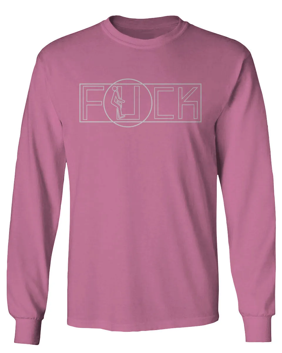 VICES AND VIRTUESS Funny Fuck You Fonts Sarcastic Hilarious tee mens Long sleeve t shirt