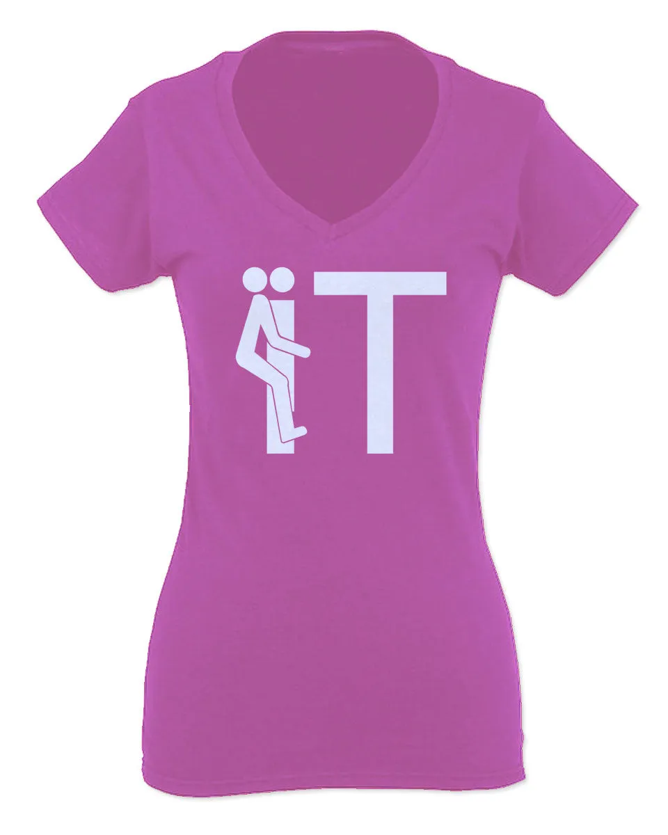 VICES AND VIRTUESS The Best Cool Hilarious Fuck it Funny Offensive Graphic For Women V neck fitted T Shirt