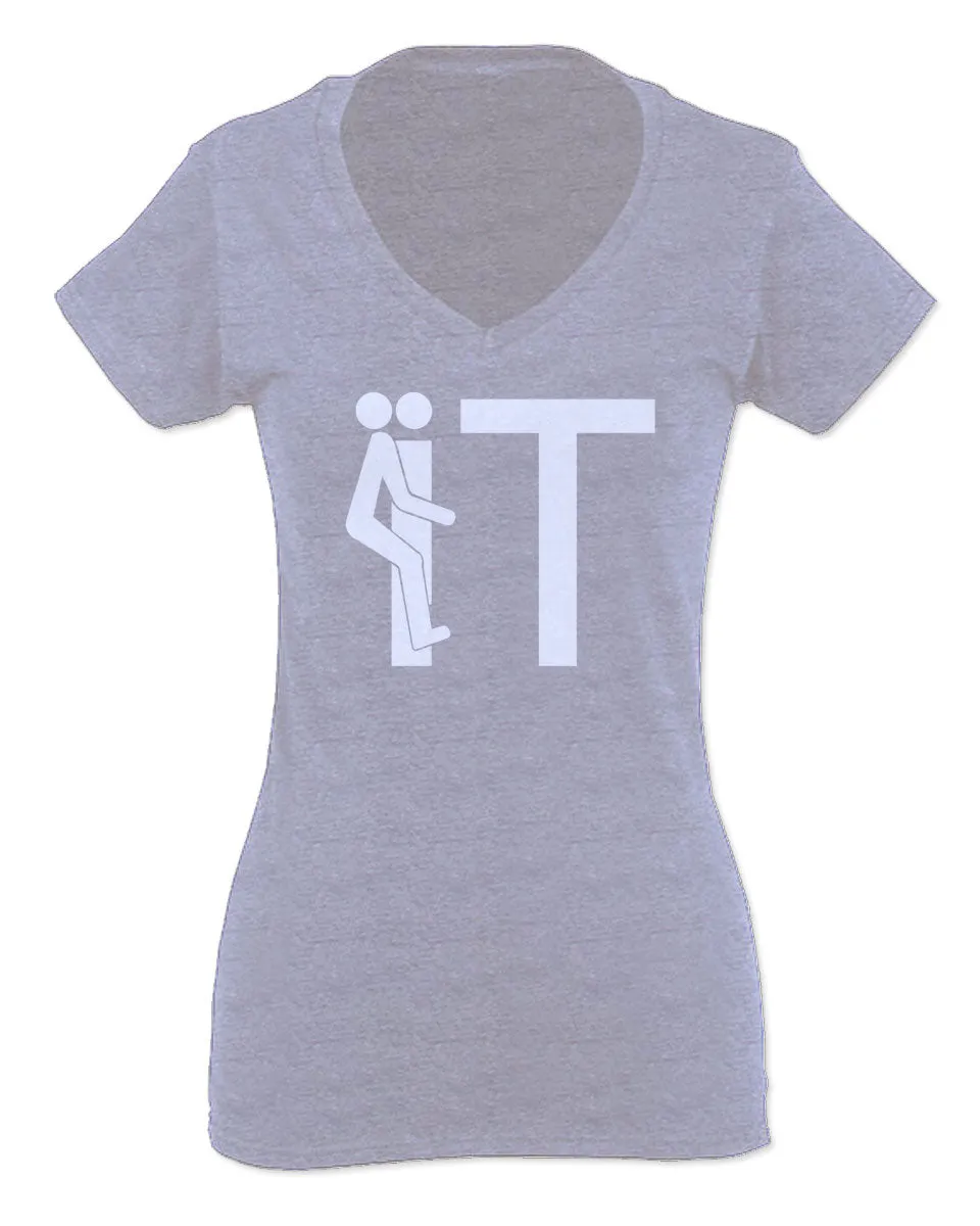 VICES AND VIRTUESS The Best Cool Hilarious Fuck it Funny Offensive Graphic For Women V neck fitted T Shirt